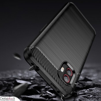 Carbon guminis dėklas - juodas (Samsung Xcover 6 Pro)